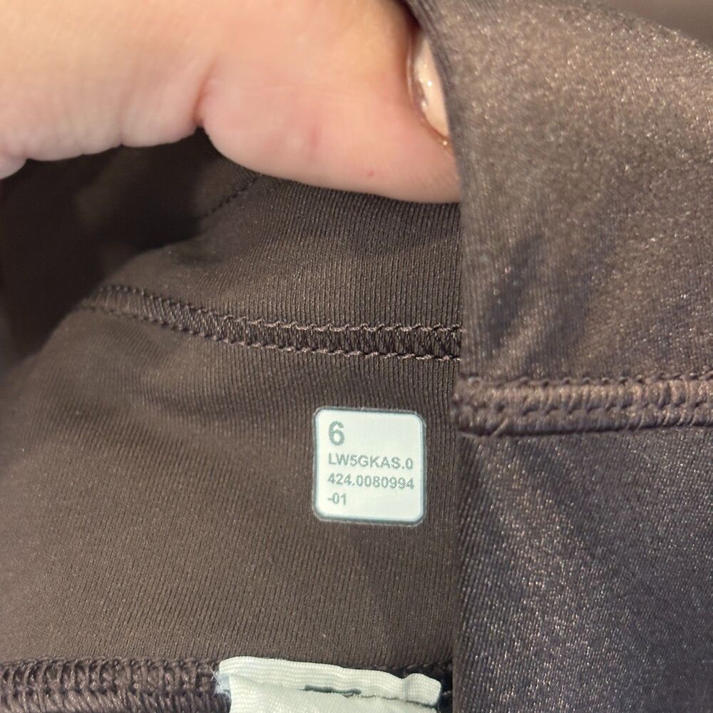Lululemon Satin Shine High-Rise Tight 25" Espresso Brown Size 6 / W5GKAS $118 - Picture 6 of 11